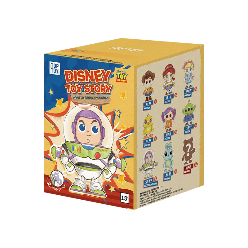 TOPTOY Toy Story Wind-Up Series Vintage Movable Figures Blind Box Collectible Figurines Display Toys | CRAZXY