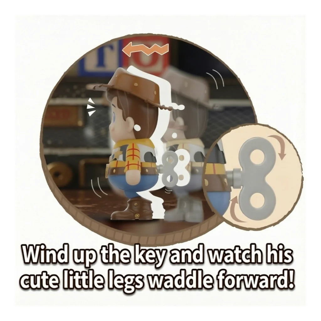 TOPTOY Toy Story Wind-Up Series Vintage Movable Figures Blind Box Collectible Figurines Display Toys | CRAZXY