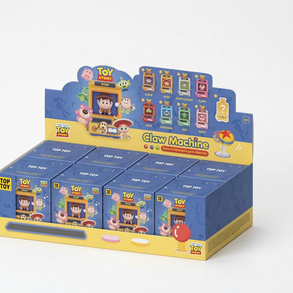 TOPTOY Disney Toy Story Crane Game Series Blind Box Figures | Solar-Powered Moving Desk Toys & Collectibles | CRAZXY