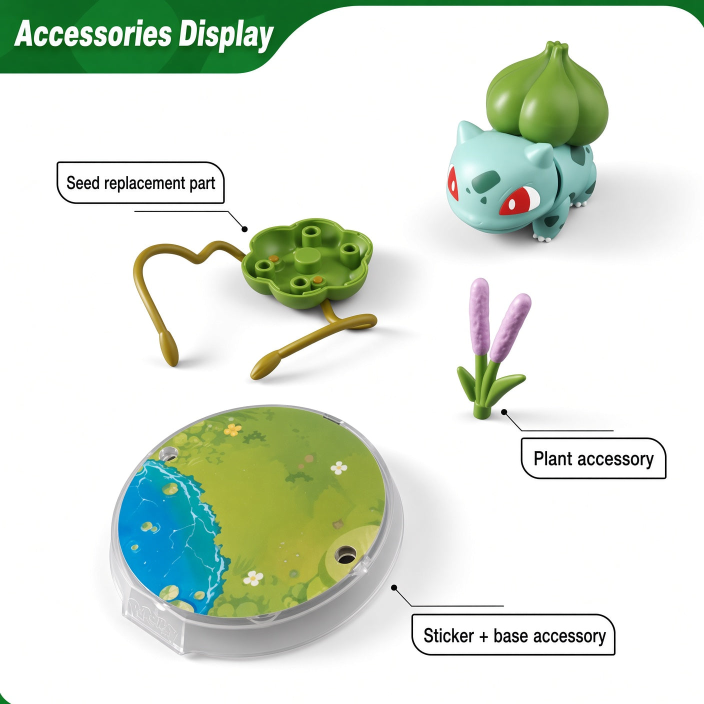 Blokees Pokémon Classic S Series – Bulbasaur | CRAZXY