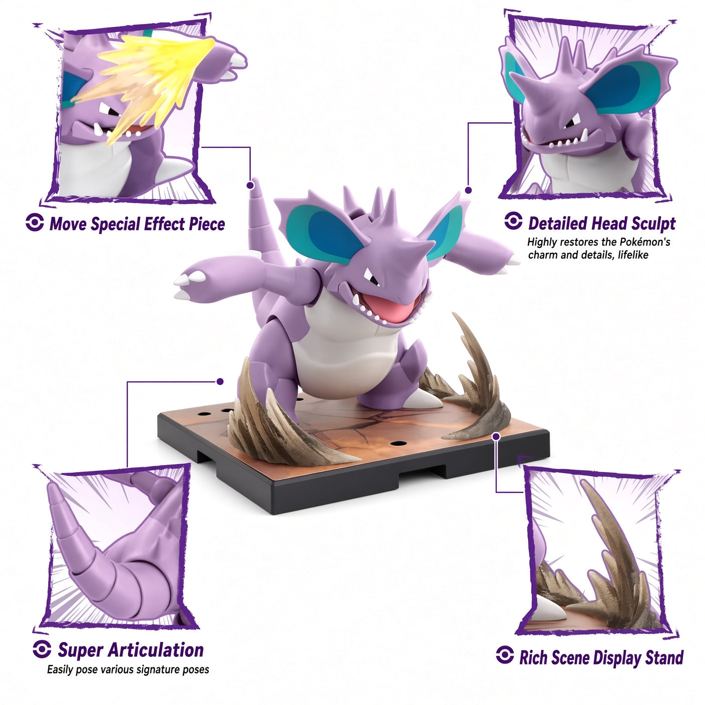Blokees Pokémon mircale Series – Nidoking | CRAZXY