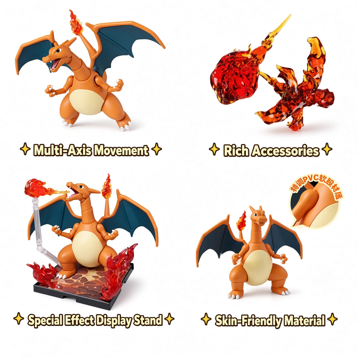 Blokees Pokémon Classic CV-L Series – Charizard | CRAZXY