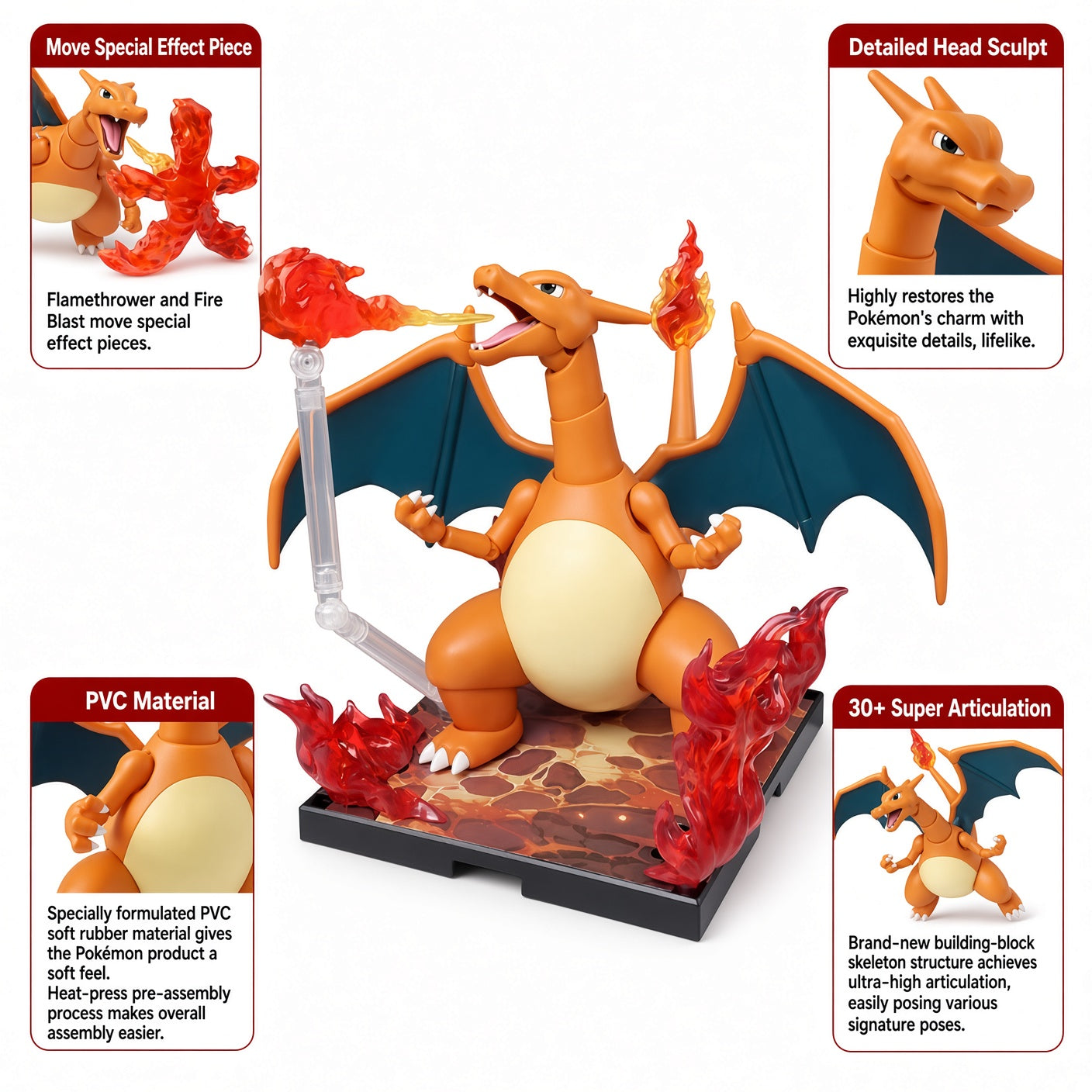 Blokees Pokémon Classic CV-L Series – Charizard | CRAZXY