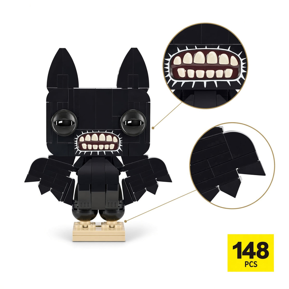 Fuggler MAX Build More Premium Fuggler Bricks Series 1 Fearsome Bat