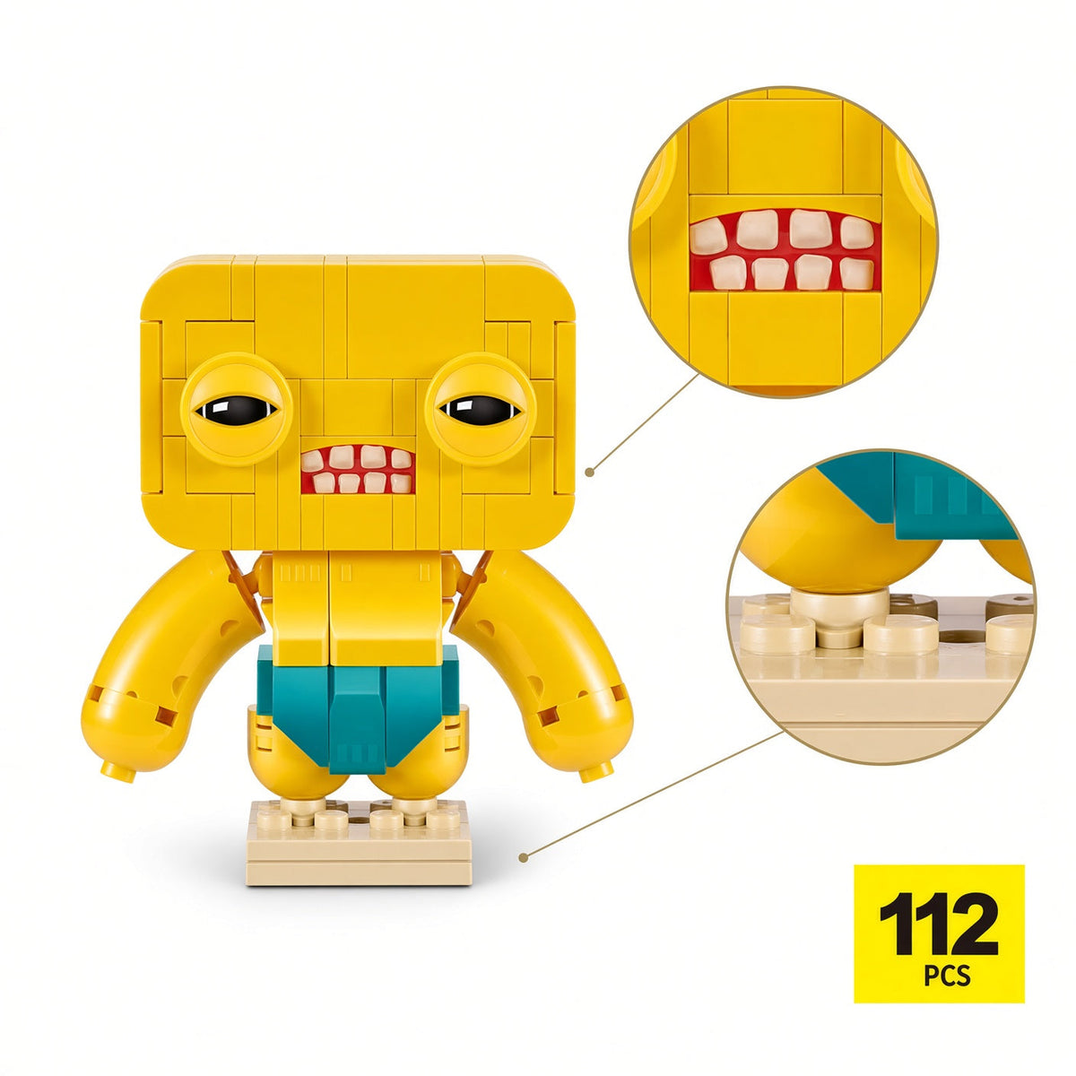 Fuggler MAX Build More Premium Fuggler Bricks Series 1 Mr Buttons
