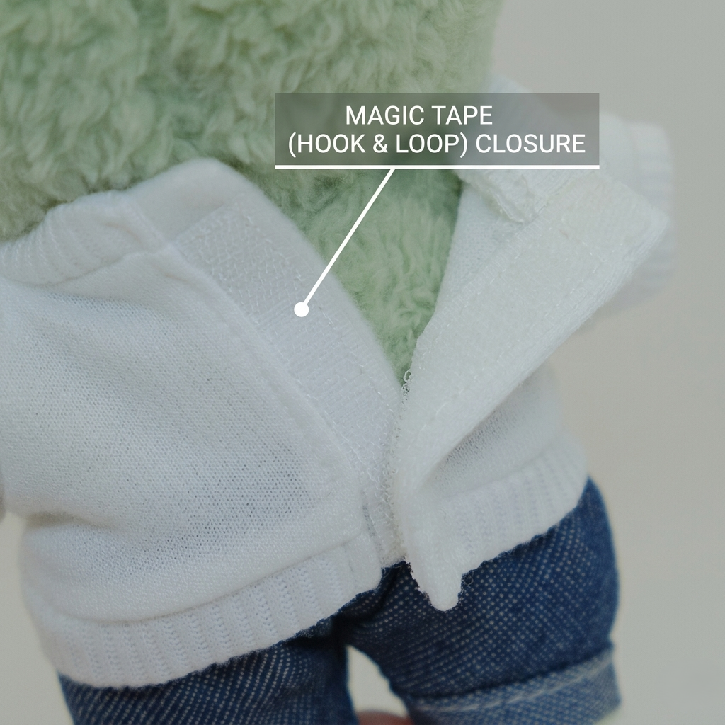 LAAF Customizable T-Shirt & Jeans Set for 20cm Dolls & Labubu – Personalized Apparel