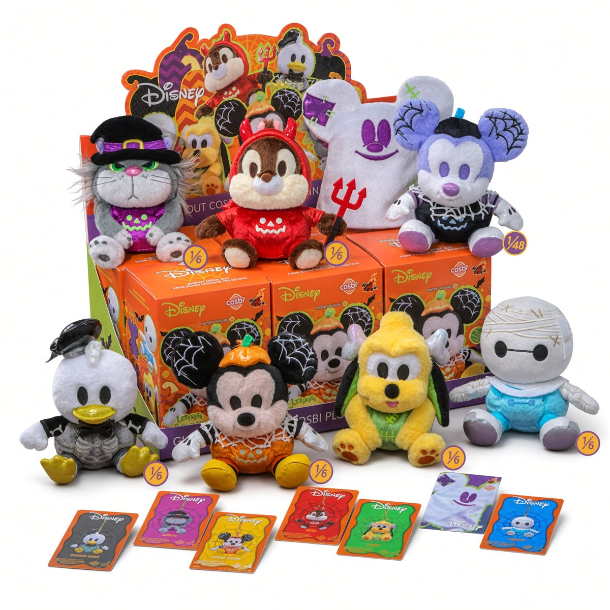 HOT TOYS Disney Ghosts' Night Out Cosbi Plush Keychain Collection