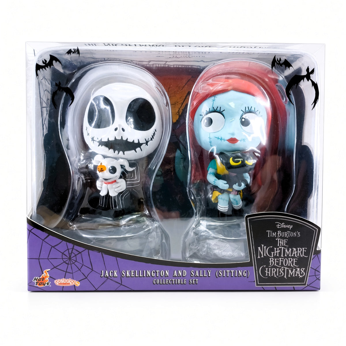 Jack Skellington and Sally (Sitting) Cosbaby (S) Collectible Set