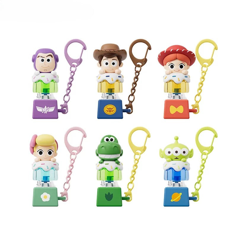 HOLLY BOX Disney Toy Story 5 Fidget Keycap Keychain - Cute Backpack Charm & Toy Collectible | CRAZXY