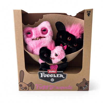 Fuggler Budgie Monster Bouquet Series – Ugly-Cute Quirky Figure Set – Black Pineapple | CRAZXY