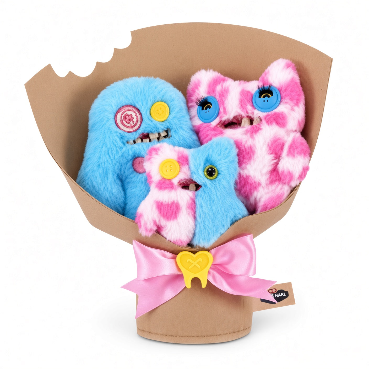 Fuggler Budgie Monster Bouquet Series – Ugly-Cute Quirky Figure Set – Tender Heart | CRAZXY