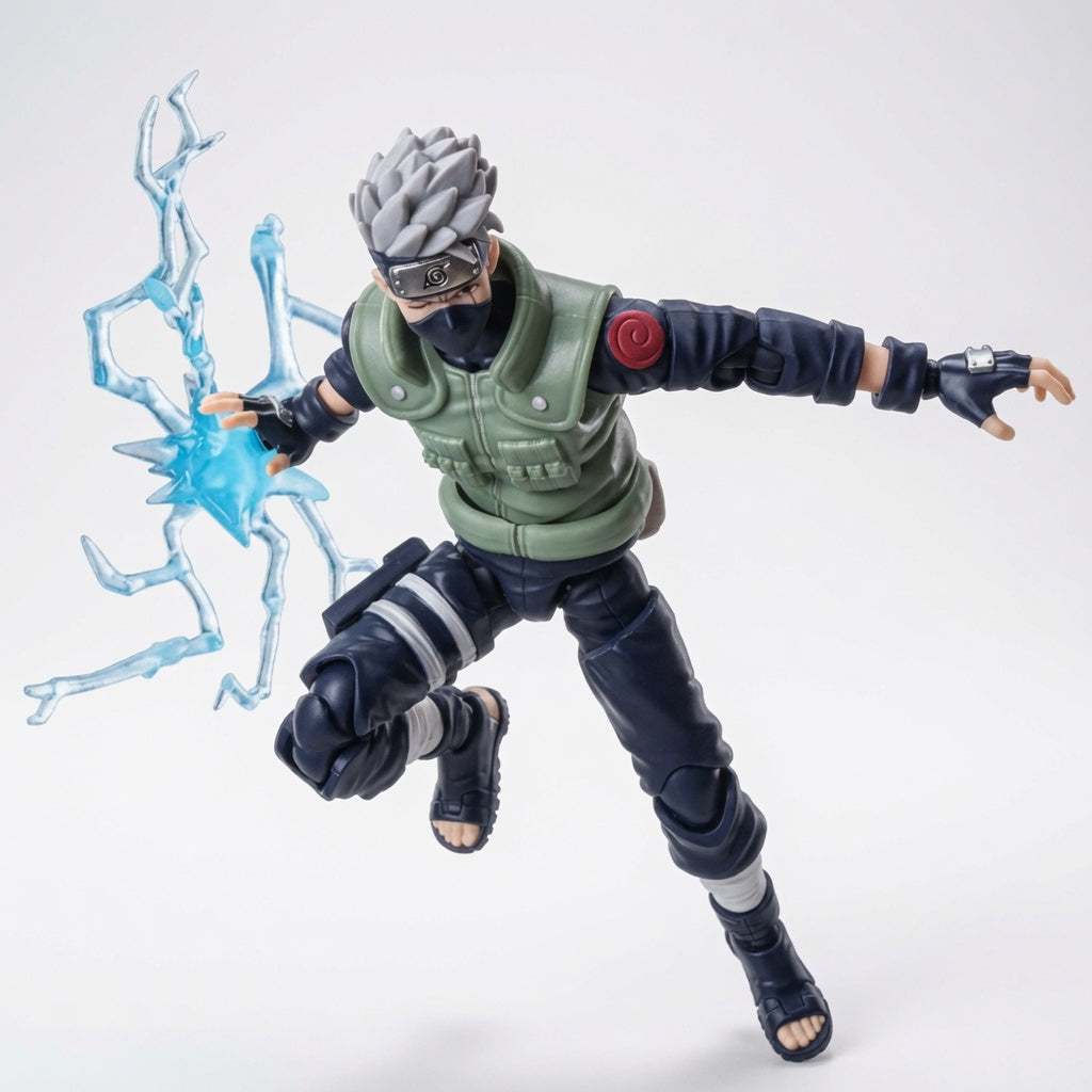 Blokees Naruto Kakashi Hatake Articulated Figure Model Kit – Snap-Fit Collectible Shinobi | CRAZXY