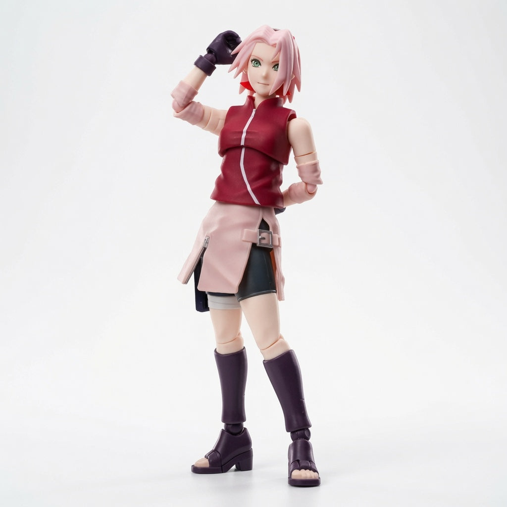 Blokees Naruto Beyond Edition Sakura Haruno Articulated Figure Model Kit – Snap-Fit Collectible Kunoichi | CRAZXY