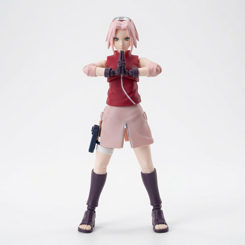 Blokees Naruto Beyond Edition Sakura Haruno Articulated Figure Model Kit – Snap-Fit Collectible Kunoichi | CRAZXY