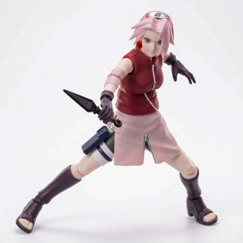 Blokees Naruto Beyond Edition Sakura Haruno Articulated Figure Model Kit – Snap-Fit Collectible Kunoichi | CRAZXY