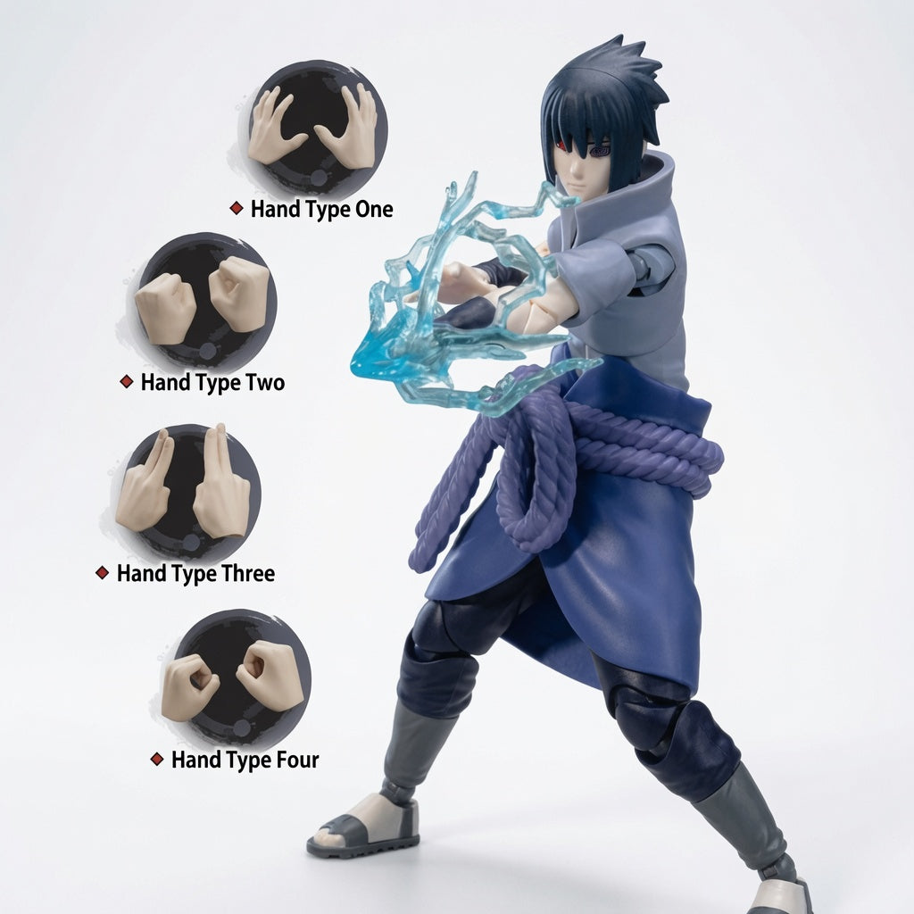 Blokees Naruto Beyond Edition Uchiha Sasuke Articulated Figure Model Kit – Snap-Fit Avenger Collectible | CRAZXY