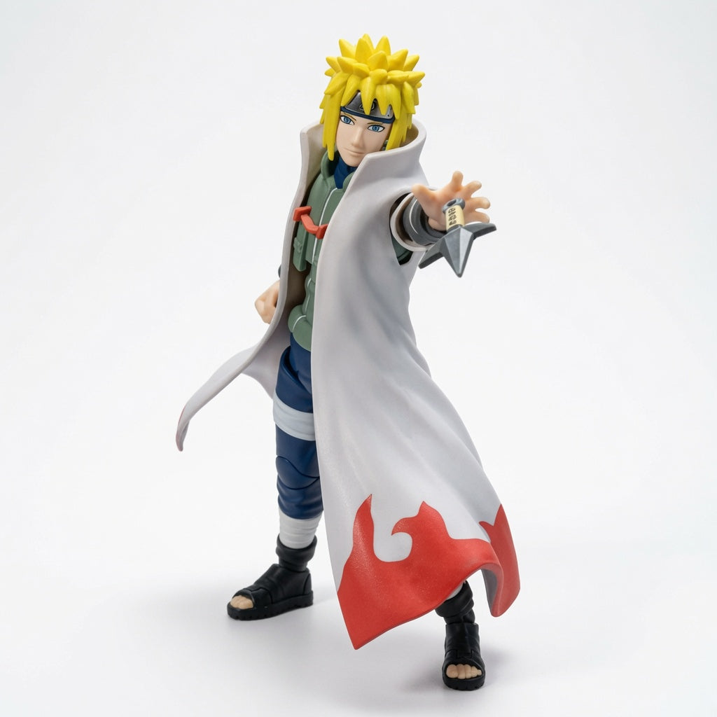 Blokees Naruto Beyond Edition Minato Namikaze Yellow Flash Articulated Figure Model Kit – Snap-Fit Hokage Collectible | CRAZXY