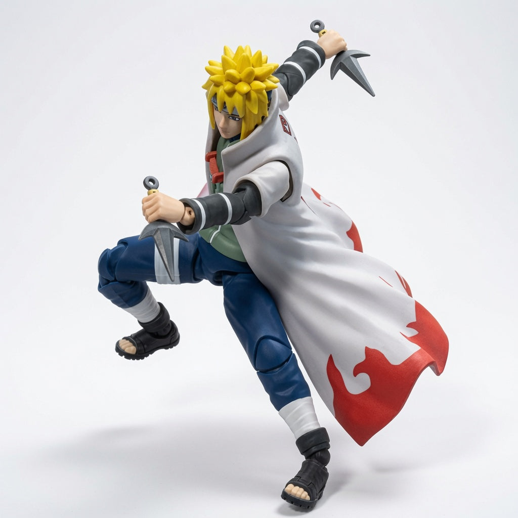 Blokees Naruto Beyond Edition Minato Namikaze Yellow Flash Articulated Figure Model Kit – Snap-Fit Hokage Collectible | CRAZXY