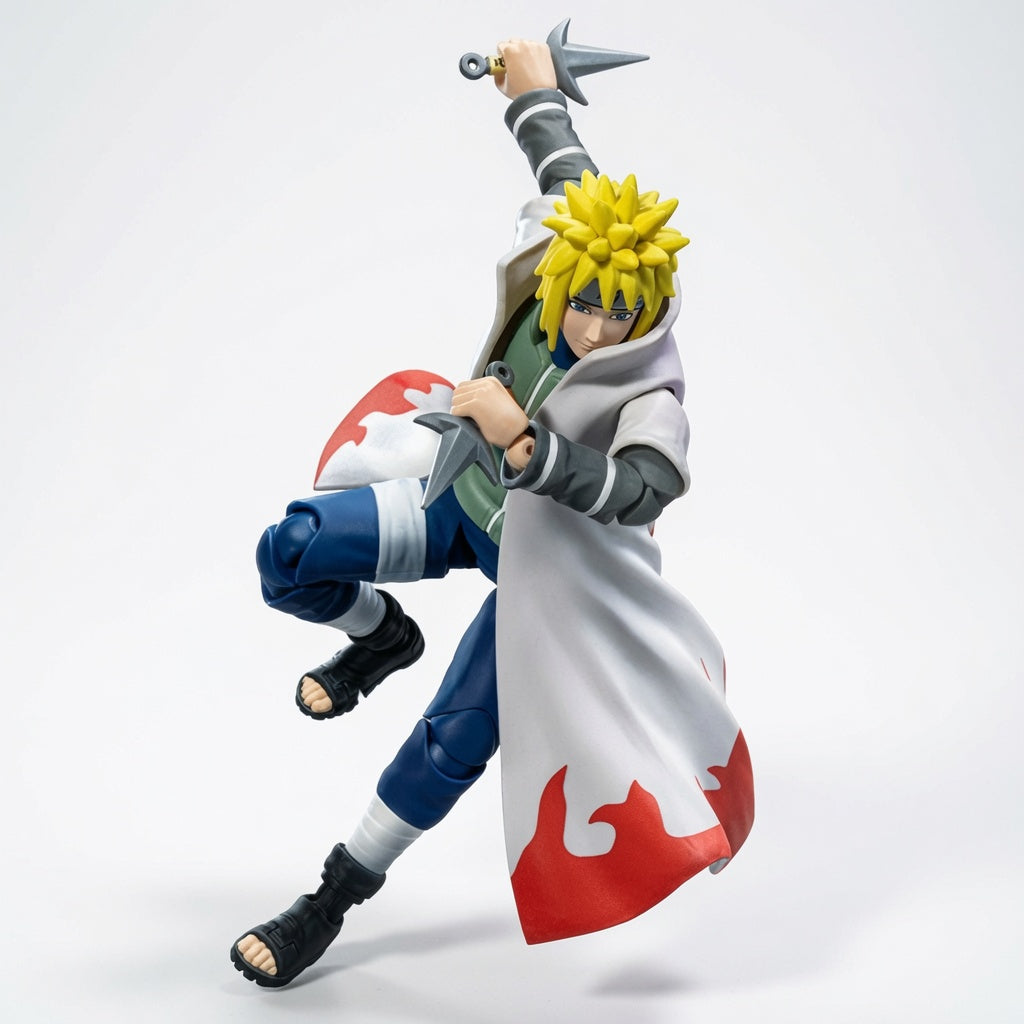 Blokees Naruto Beyond Edition Minato Namikaze Yellow Flash Articulated Figure Model Kit – Snap-Fit Hokage Collectible | CRAZXY