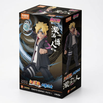 Blokees Naruto Beyond Edition Boruto Uzumaki CC01 Articulated Figure Model Kit – Snap-Fit Next Generation Collectible with Display Base | CRAZXY