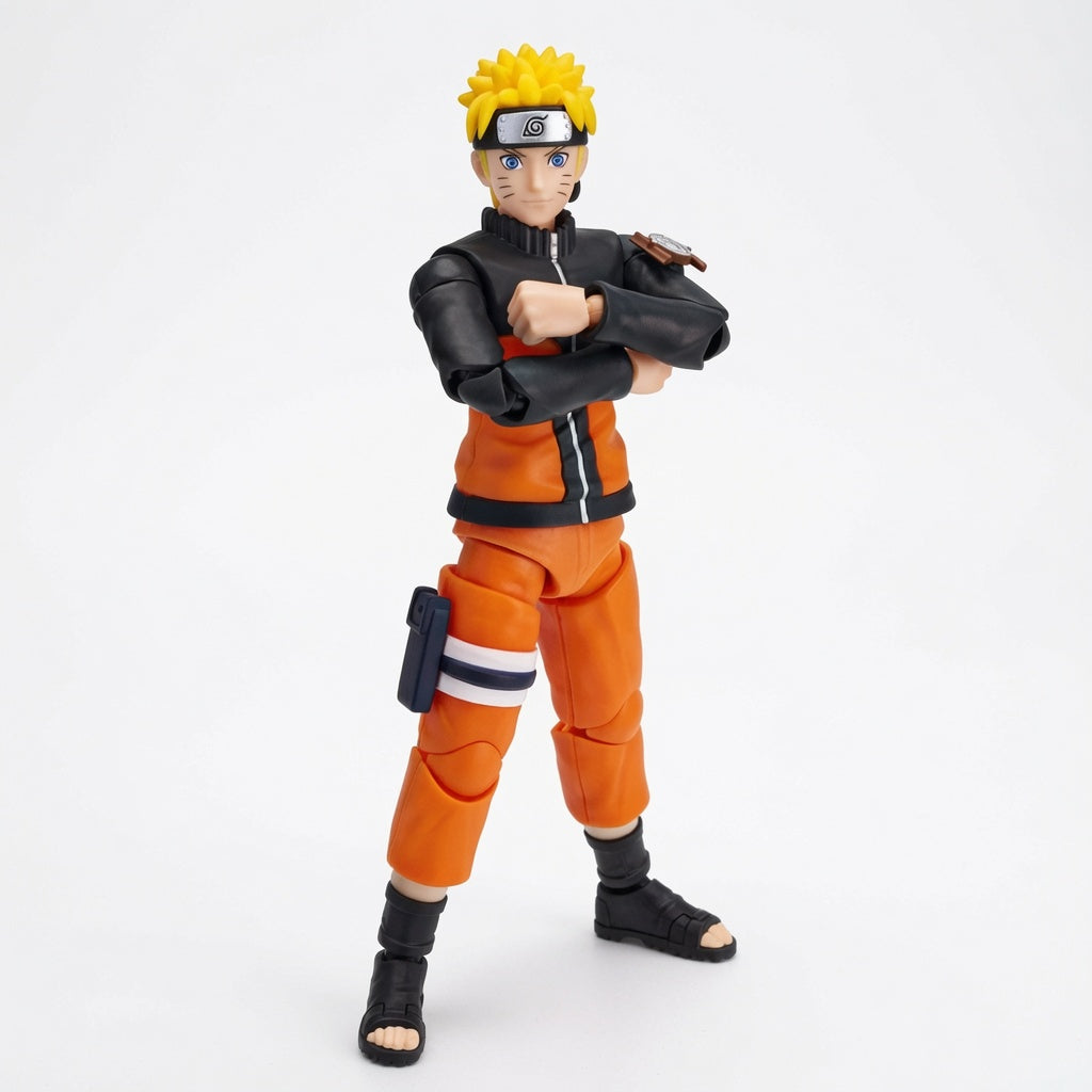Blokees Naruto Beyond Edition Naruto Uzumaki CC02 Articulated Figure Model Kit – Snap-Fit Seventh Hokage Collectible with Display Base & Accessory | CRAZXY