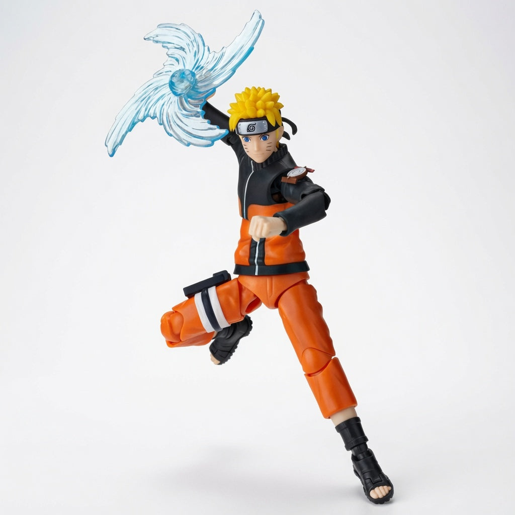 Blokees Naruto Beyond Edition Naruto Uzumaki CC02 Articulated Figure Model Kit – Snap-Fit Seventh Hokage Collectible with Display Base & Accessory | CRAZXY