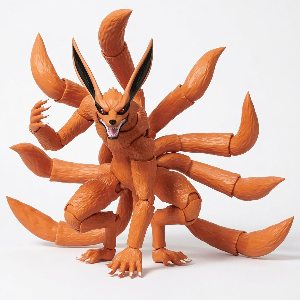 Blokees Naruto Legend Edition Nine-Tails Kurama (Kyuubi) Large-Scale Articulated Figure Model Kit – Snap-Fit Legendary Beast Collectible | CRAZXY