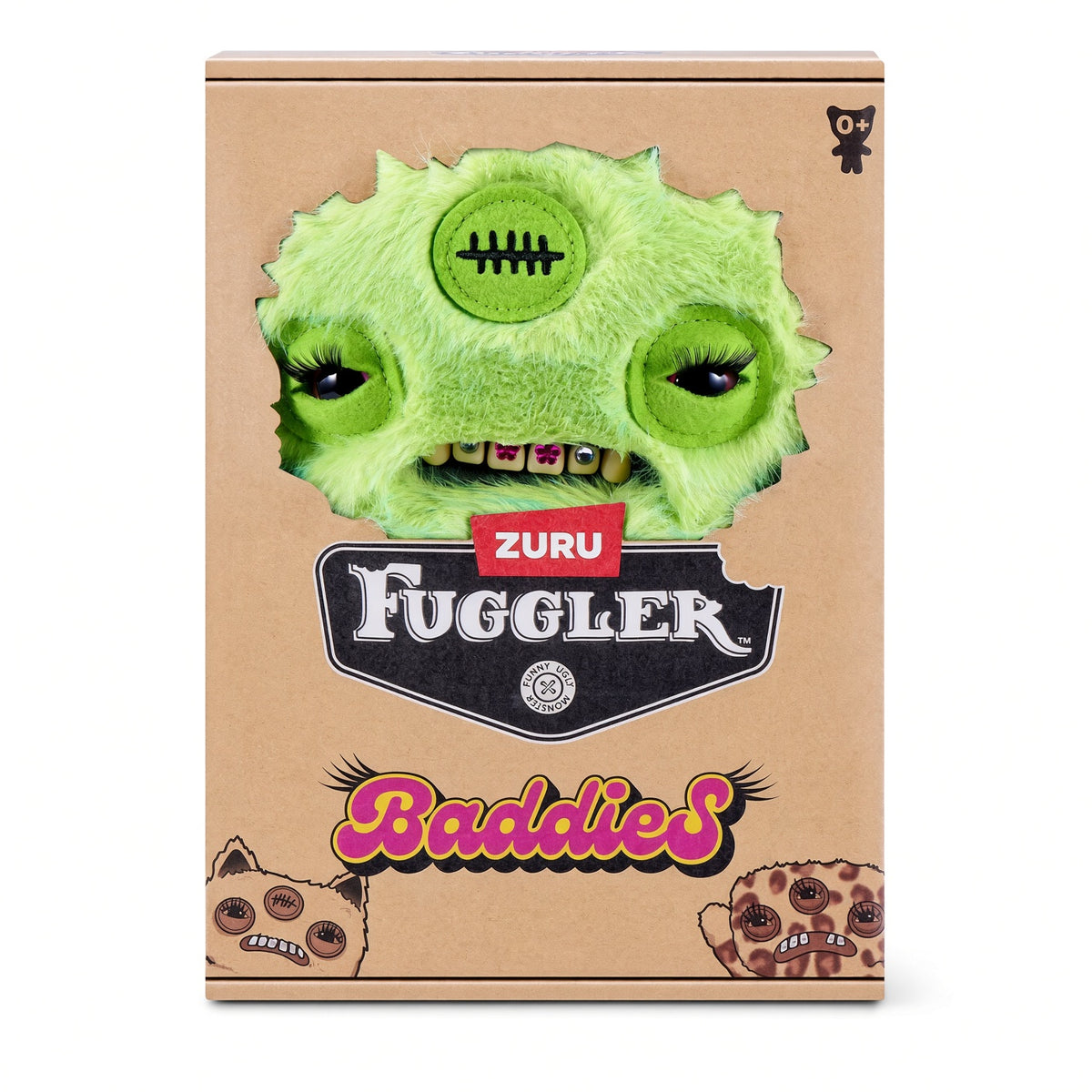Fuggler Baddies Fuggs 9-Inch Annoyed Alien Neon Green Plush | CRAZXY