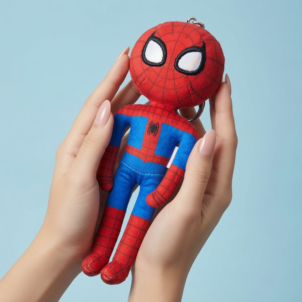 Miniso Marvel Spider-Man Long Plush Keychain – Classic Spider-Man Peter Parker | CRAZXY