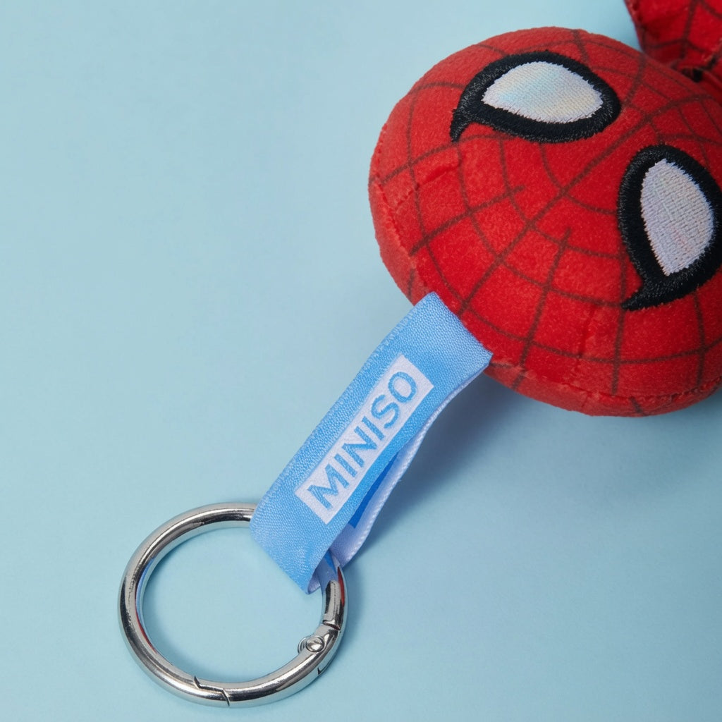 Miniso Marvel Spider-Man Long Plush Keychain – Classic Spider-Man Peter Parker | CRAZXY
