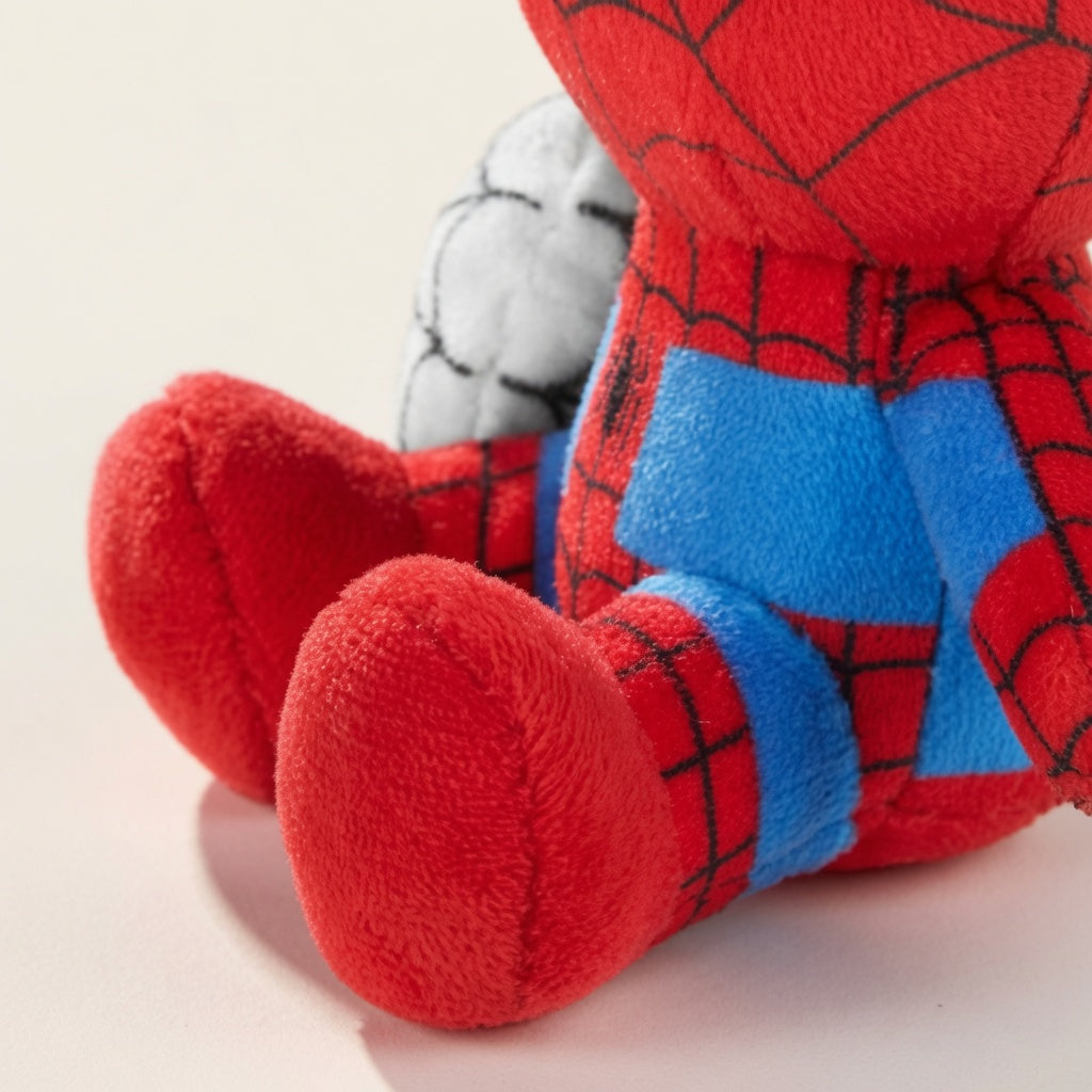 MINISO Marvel Spider-Man Web Shooter Plush Keychain Pendant – 12.5cm Soft Hanging Decoration Collectible Gift | CRAZXY