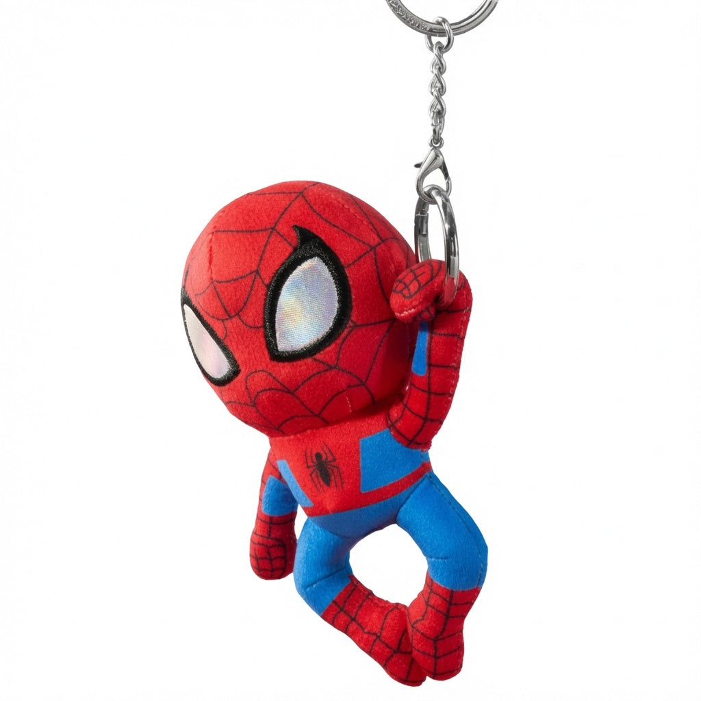 MINISO Marvel Spider-Man Side-Hanging Plush Keychain Pendant Figurine – 14.5cm Soft Collectible Hanging Decoration Gift | CRAZXY