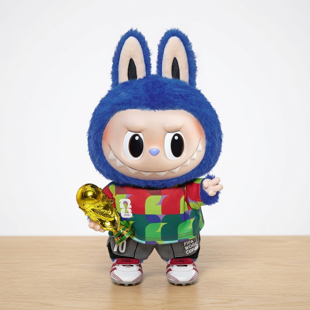 POP MART Labubu The Monsters x FIFA Series Catch the Win Vinyl Plush Doll