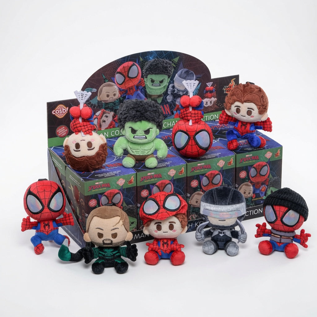 Hot Toys Spider-Man: Brand New Day COSBI Plush Keychain Blind Box | CRAZXY
