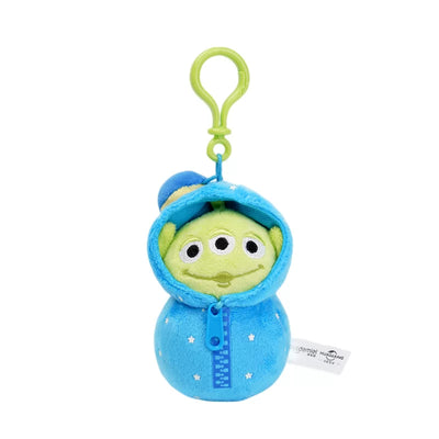 Potdemiel  Disney Toy Story Alien in Camping Sleeping Bag Plush Keychain | 10cm Cute Green Alien Outdoor Theme Bag Charm | CRAZXY