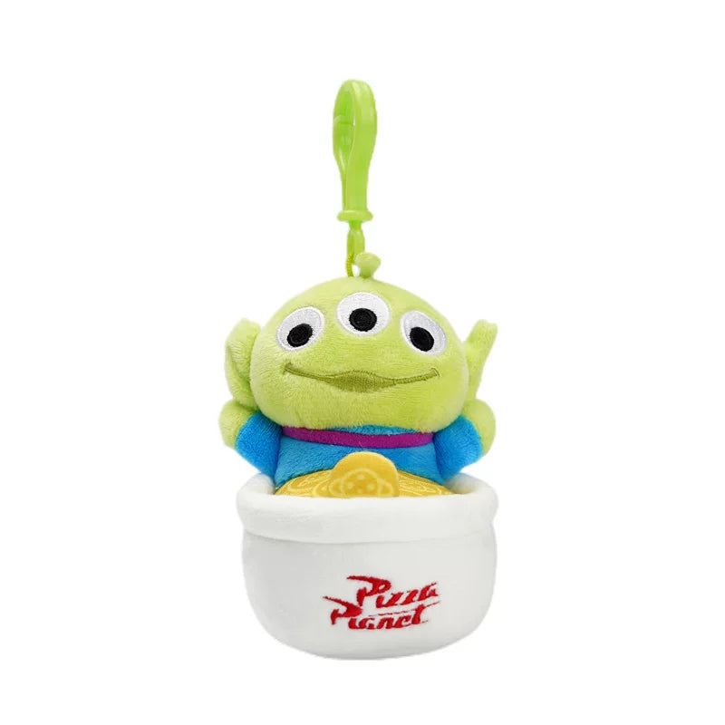 Potdemiel  Disney Toystory Alien "Living My Best Life" Plush Keychain | 11cm Funny Green Alien Big Boss Bag Charm & Pendant