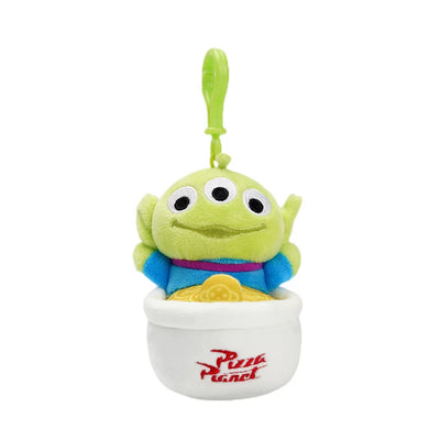 Potdemiel  Disney Toystory Alien "Living My Best Life" Plush Keychain | 11cm Funny Green Alien Big Boss Bag Charm & Pendant | CRAZXY